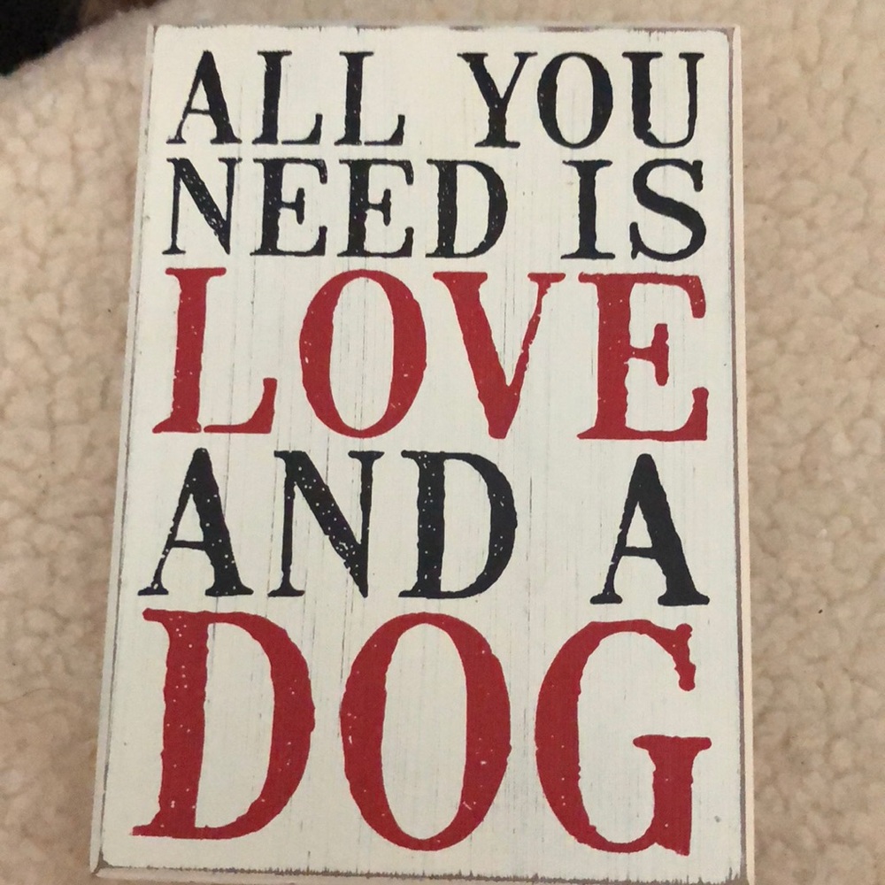 Dog love plaque - Picture 1 of 4